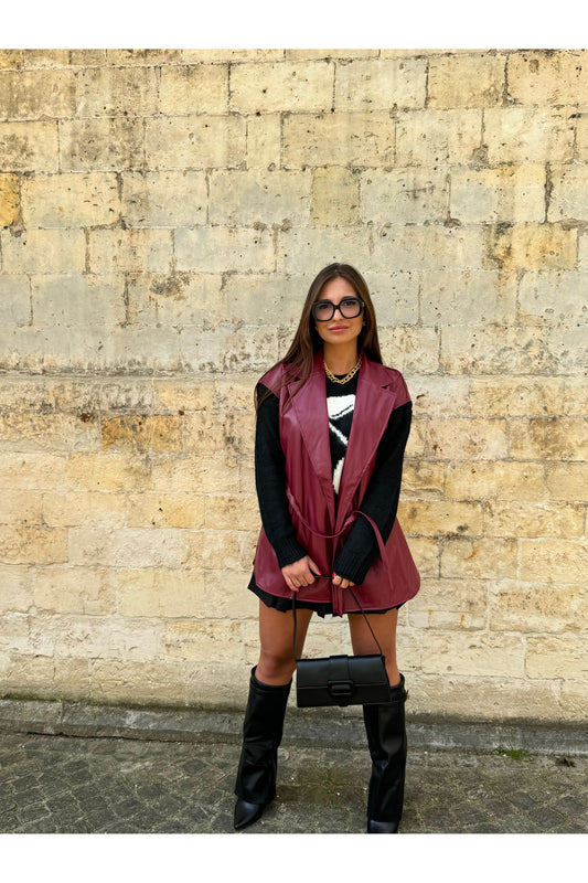 Veste sans manche vino rosso