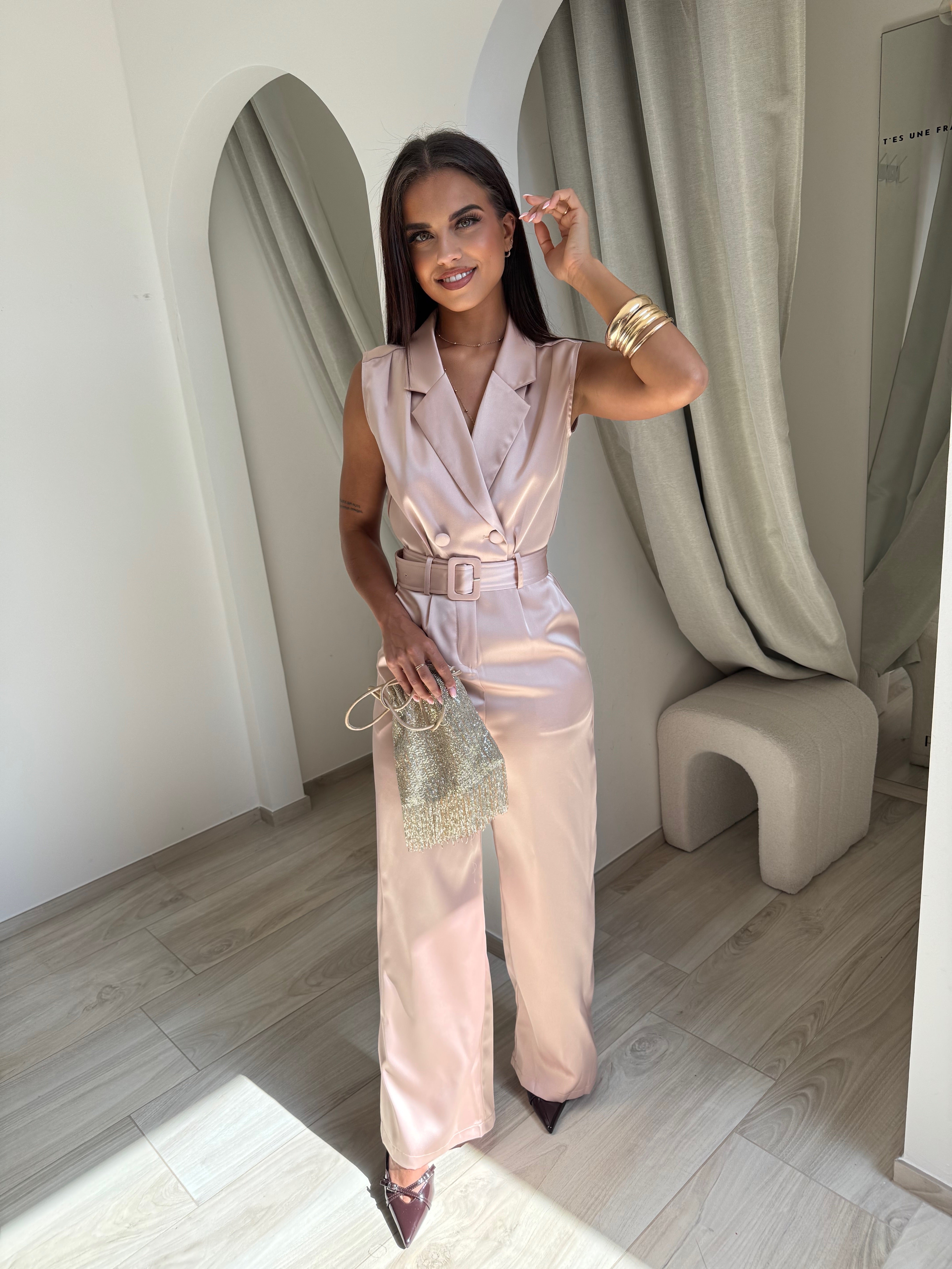 Combinaison Vio nude-pink
