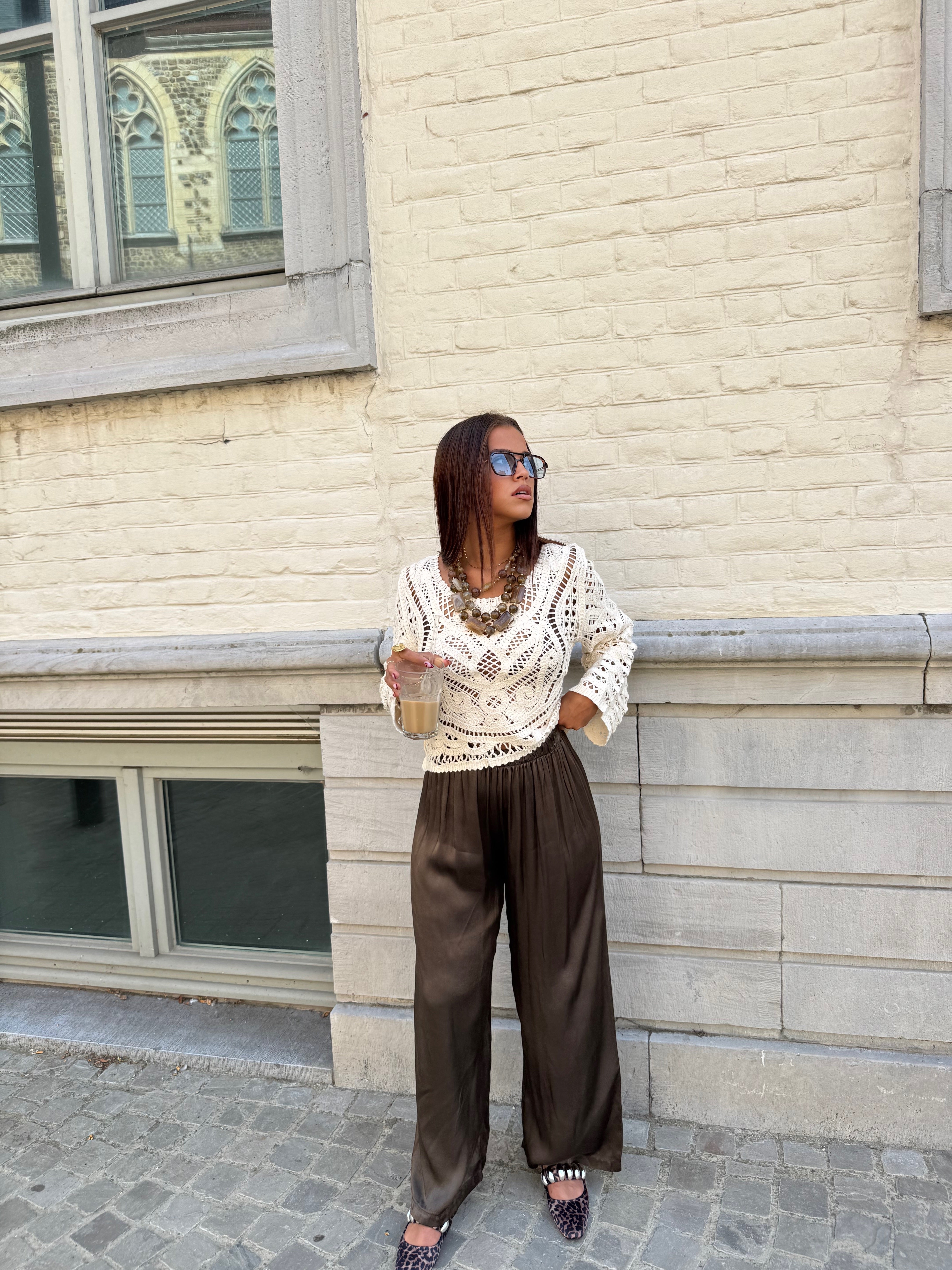 Pantalon Solis brun