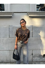 T-shirt léopard