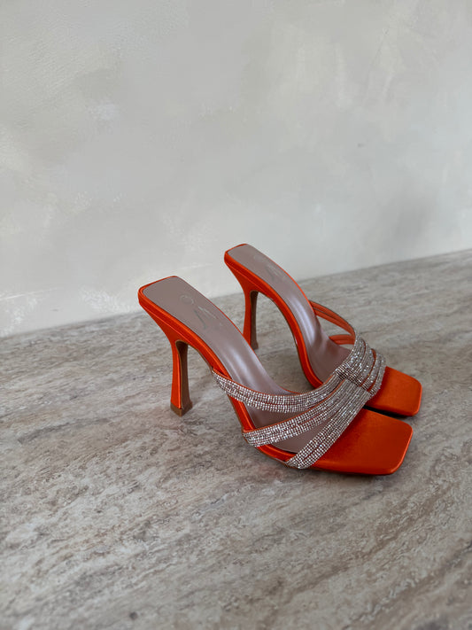 Fritza Orange Heels