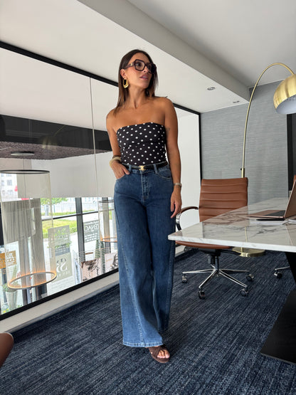 Top bustier escada noir