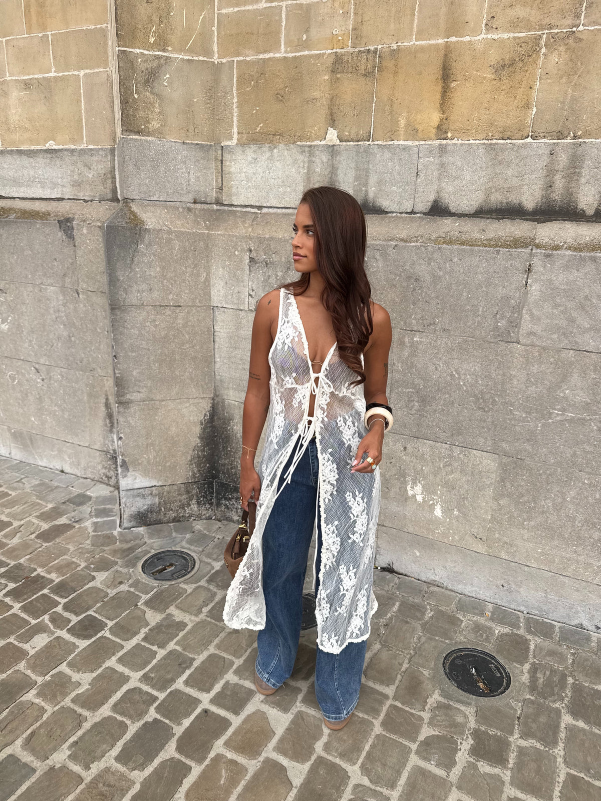 Gilet dentelle Marjolaine