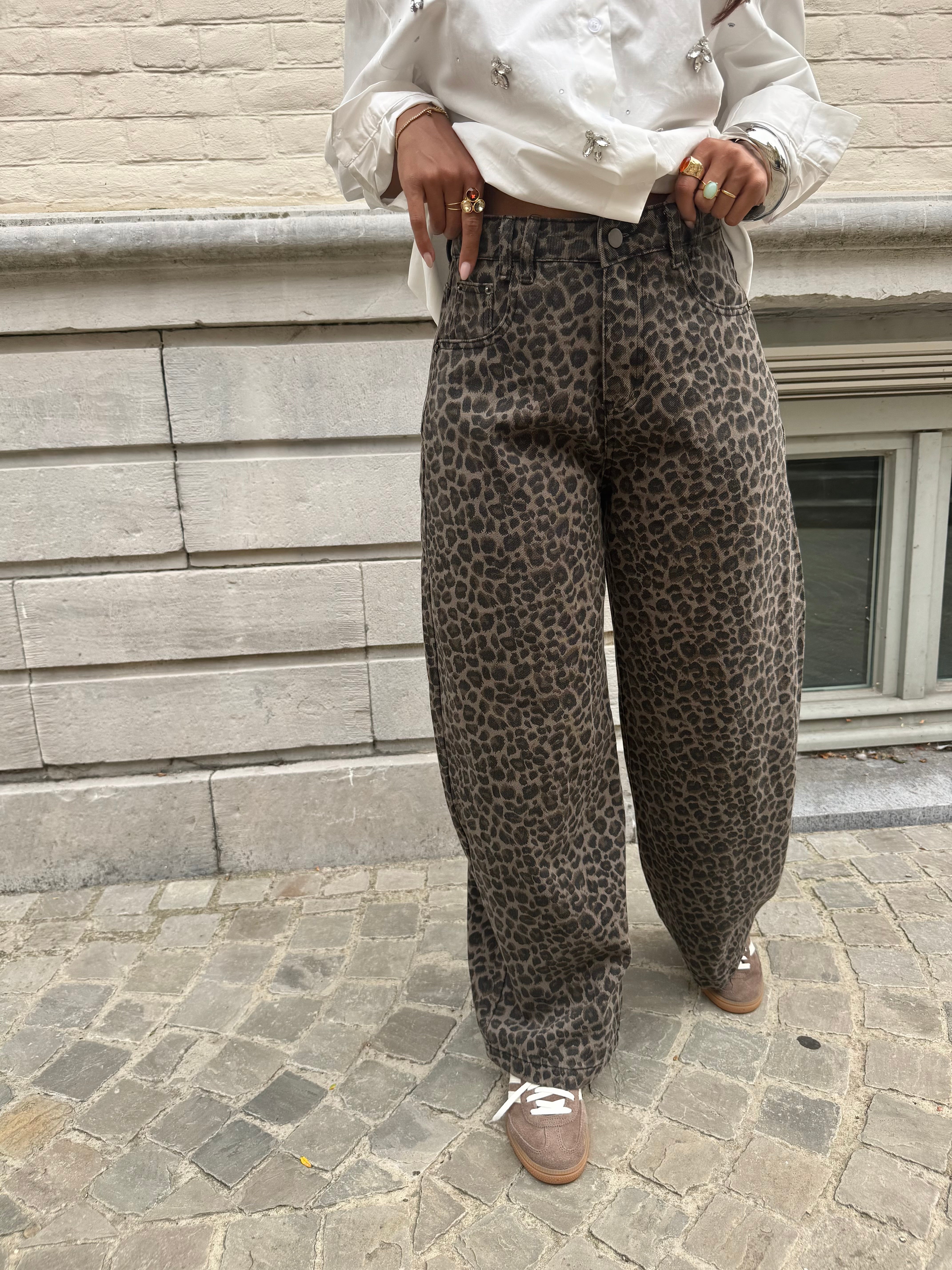 Jeans selman léopard