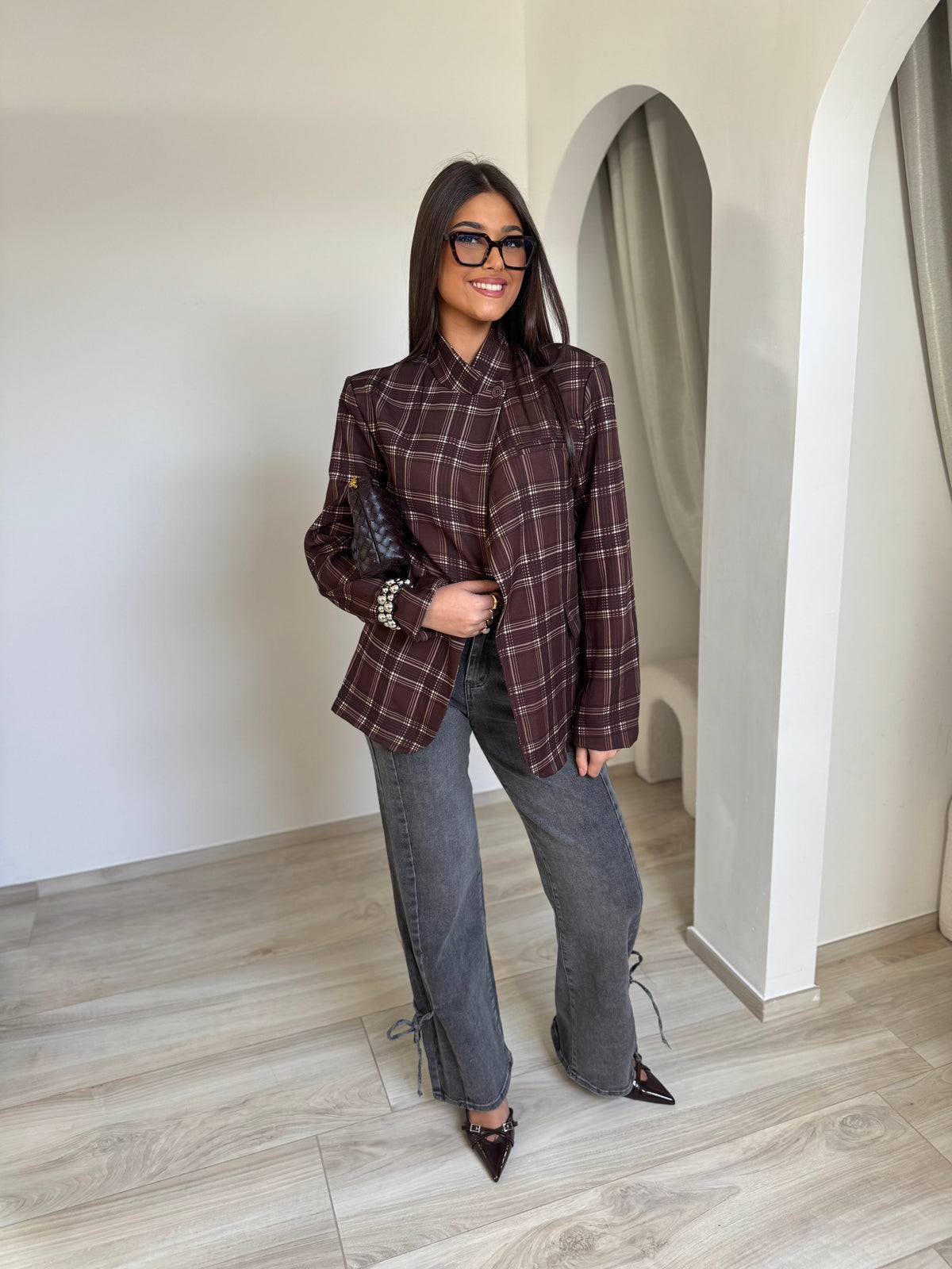 Blazer Anaëlle marron