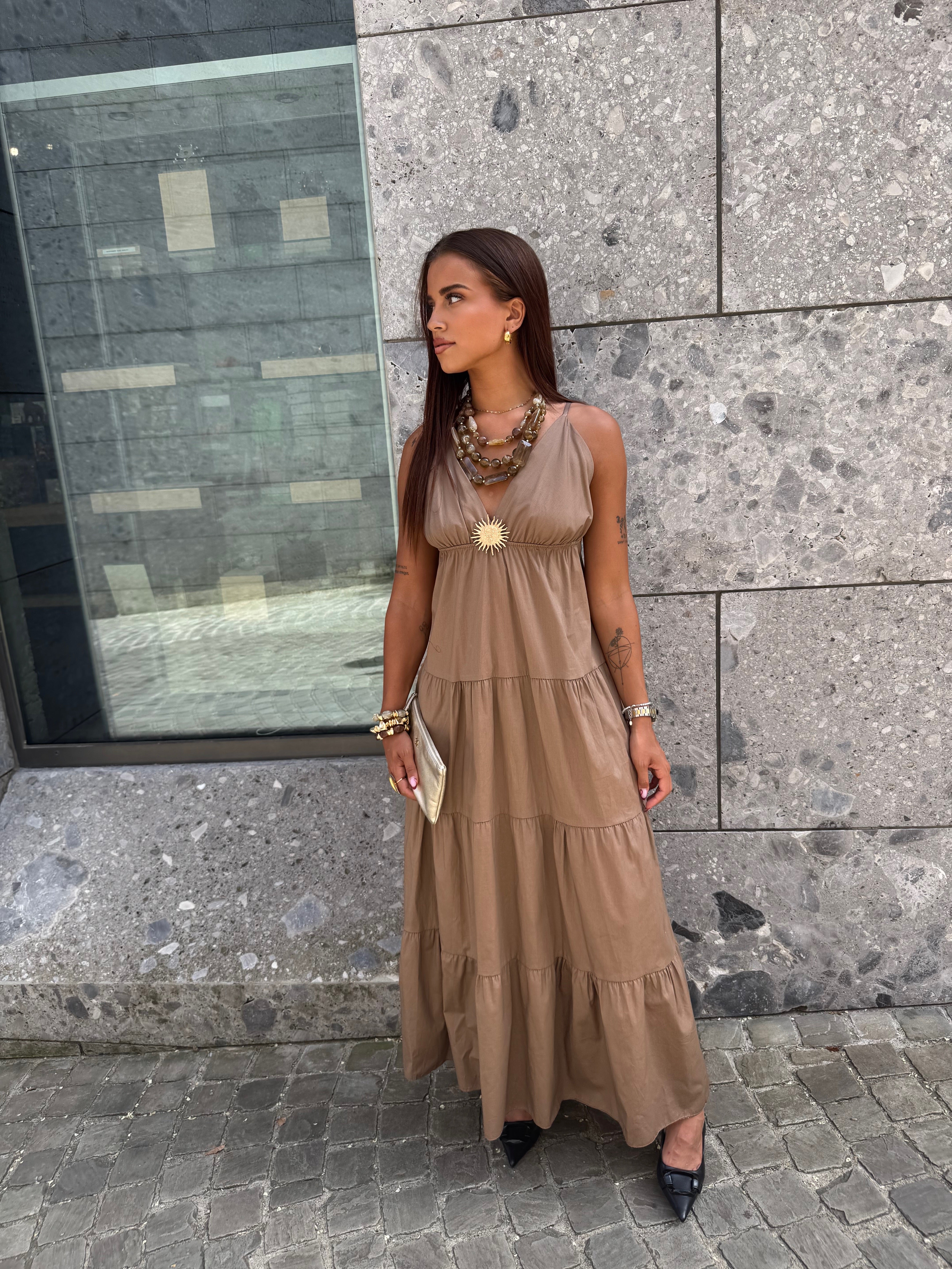 Robe aluna taupe