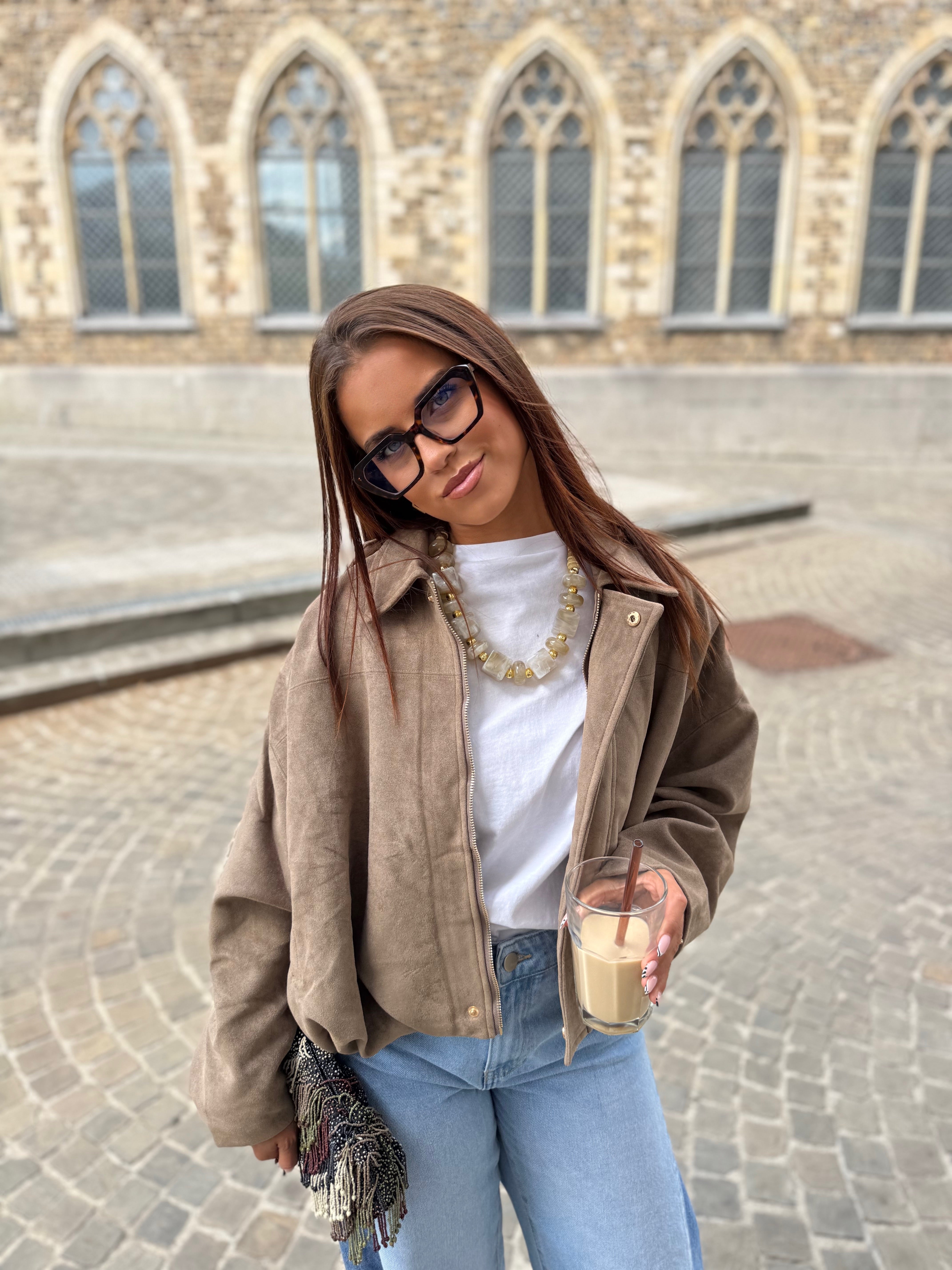 Veste Amira taupe