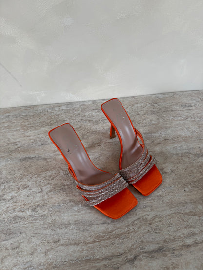 Fritza Orange Heels