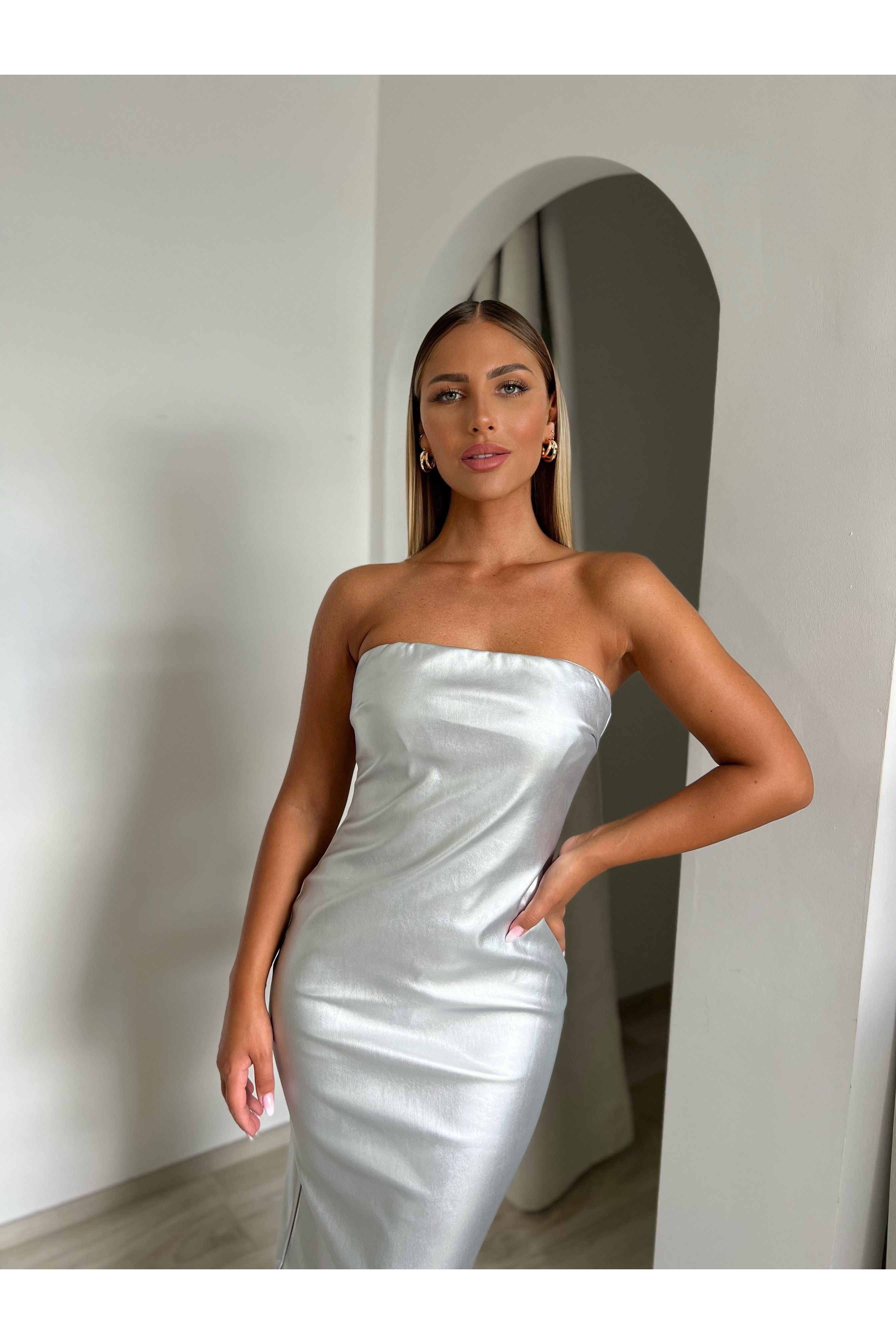 Stella silver dress