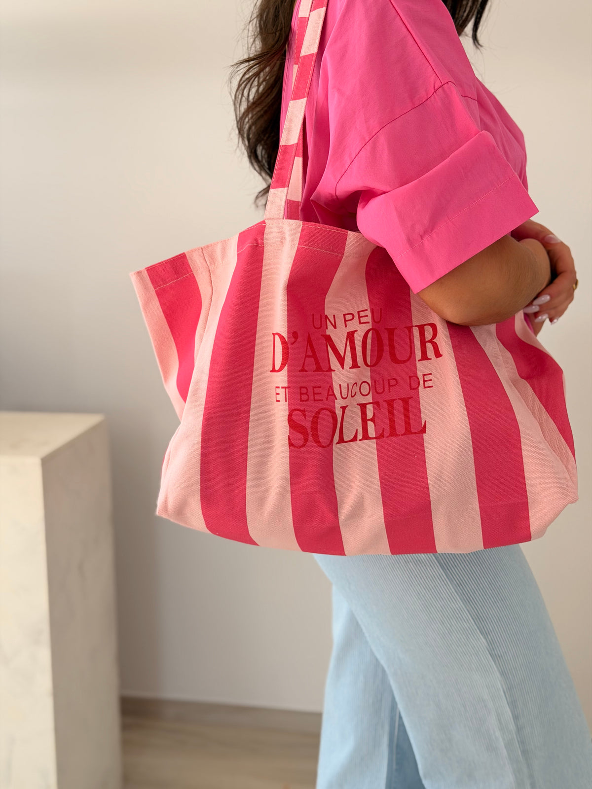 Totebag orange-rose