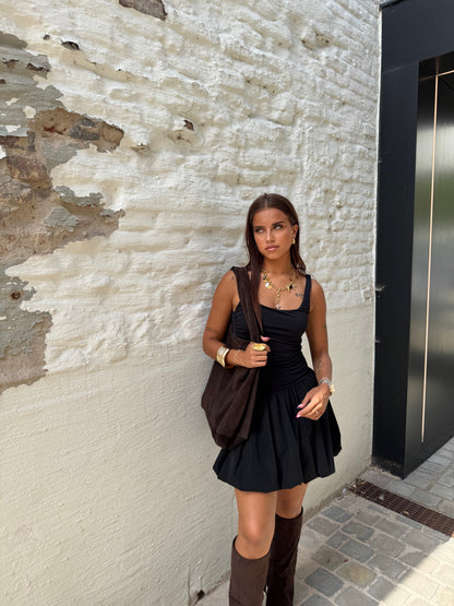 Sac cabas cuir marron