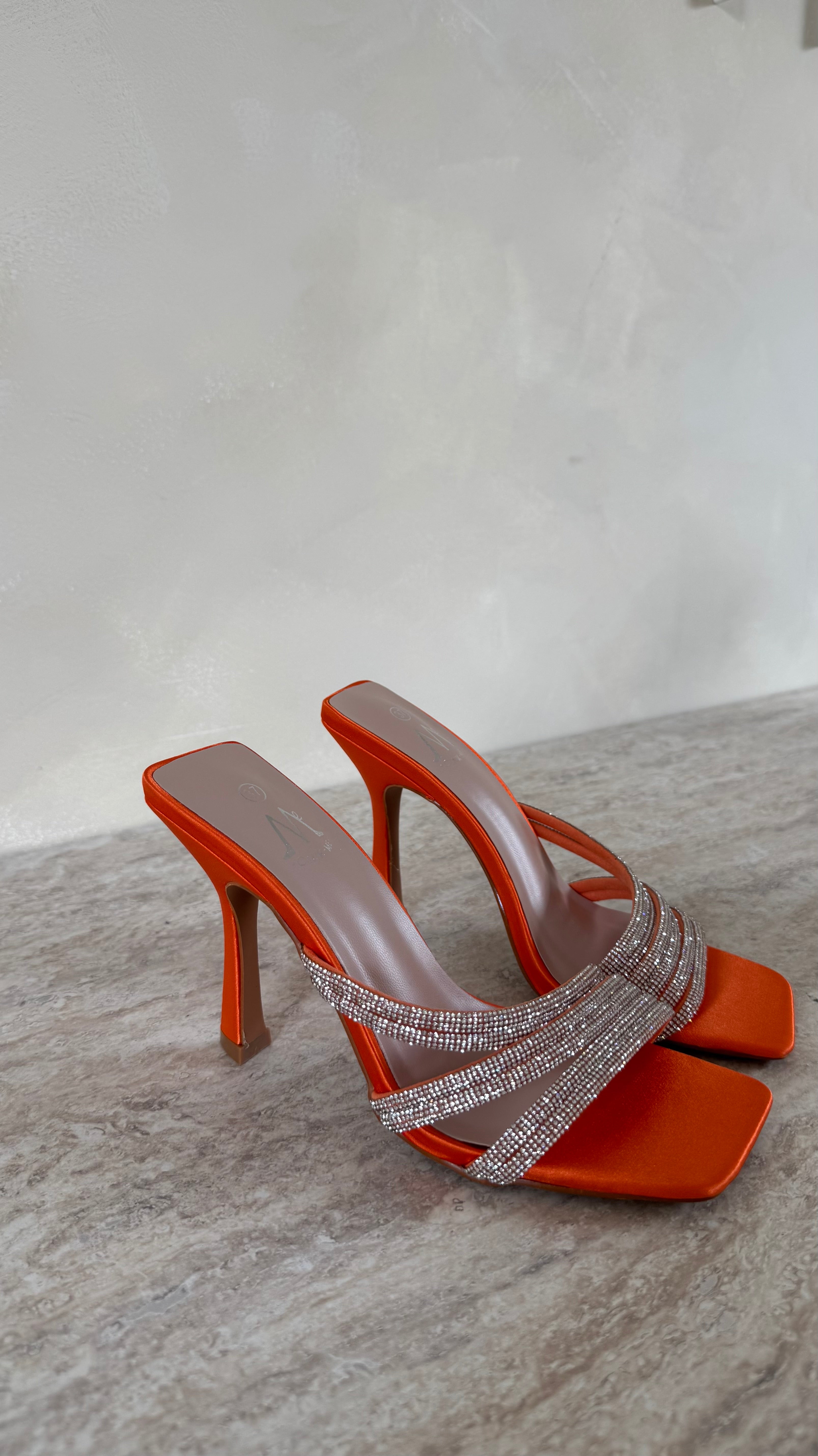 Orange Fritza heels