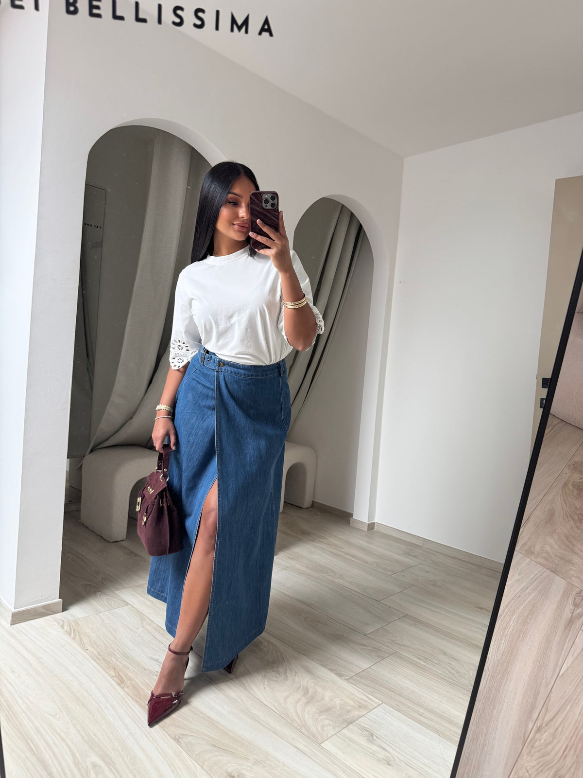 Jupe en jeans