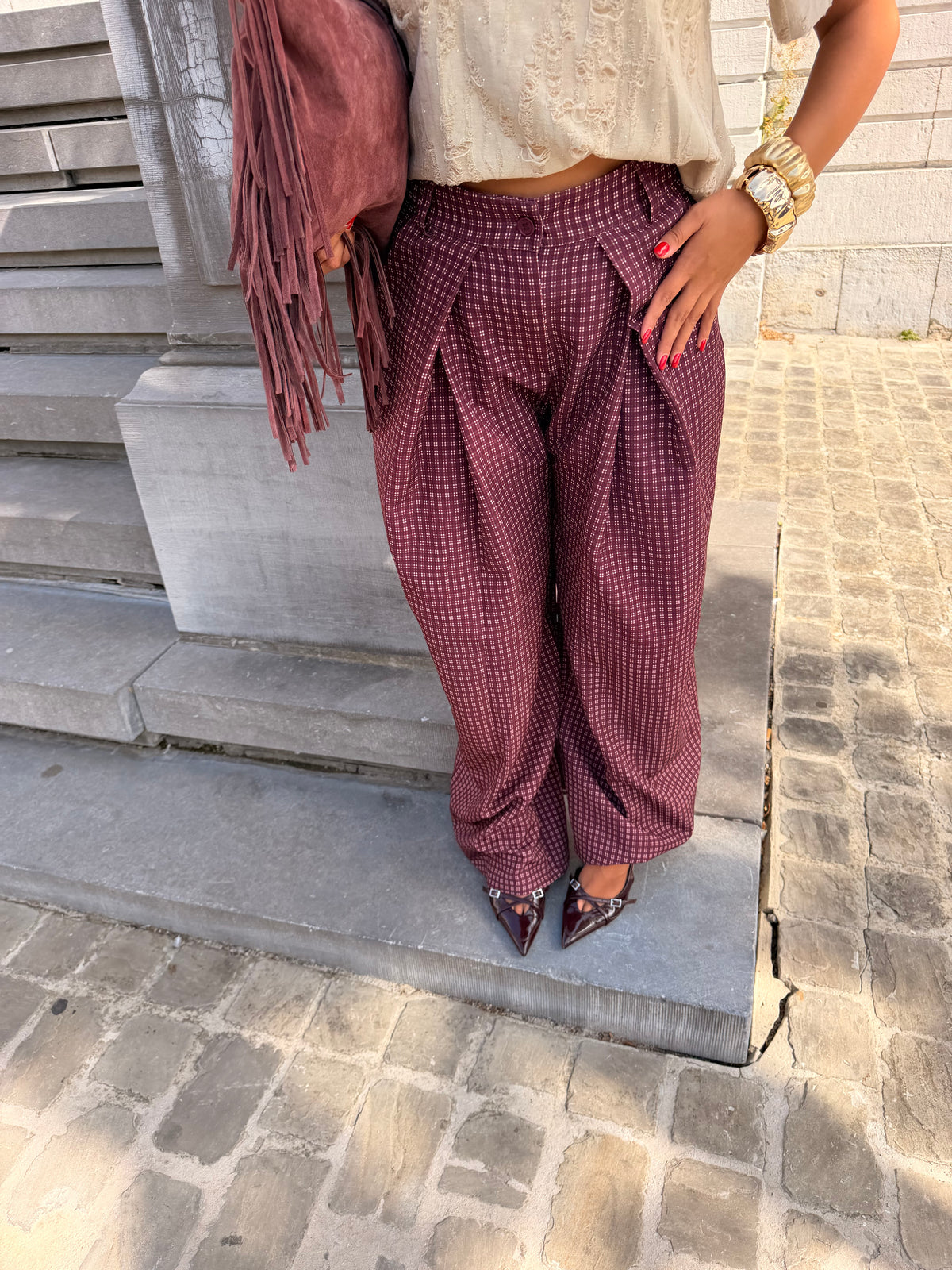 Pantalon Bala burgundy