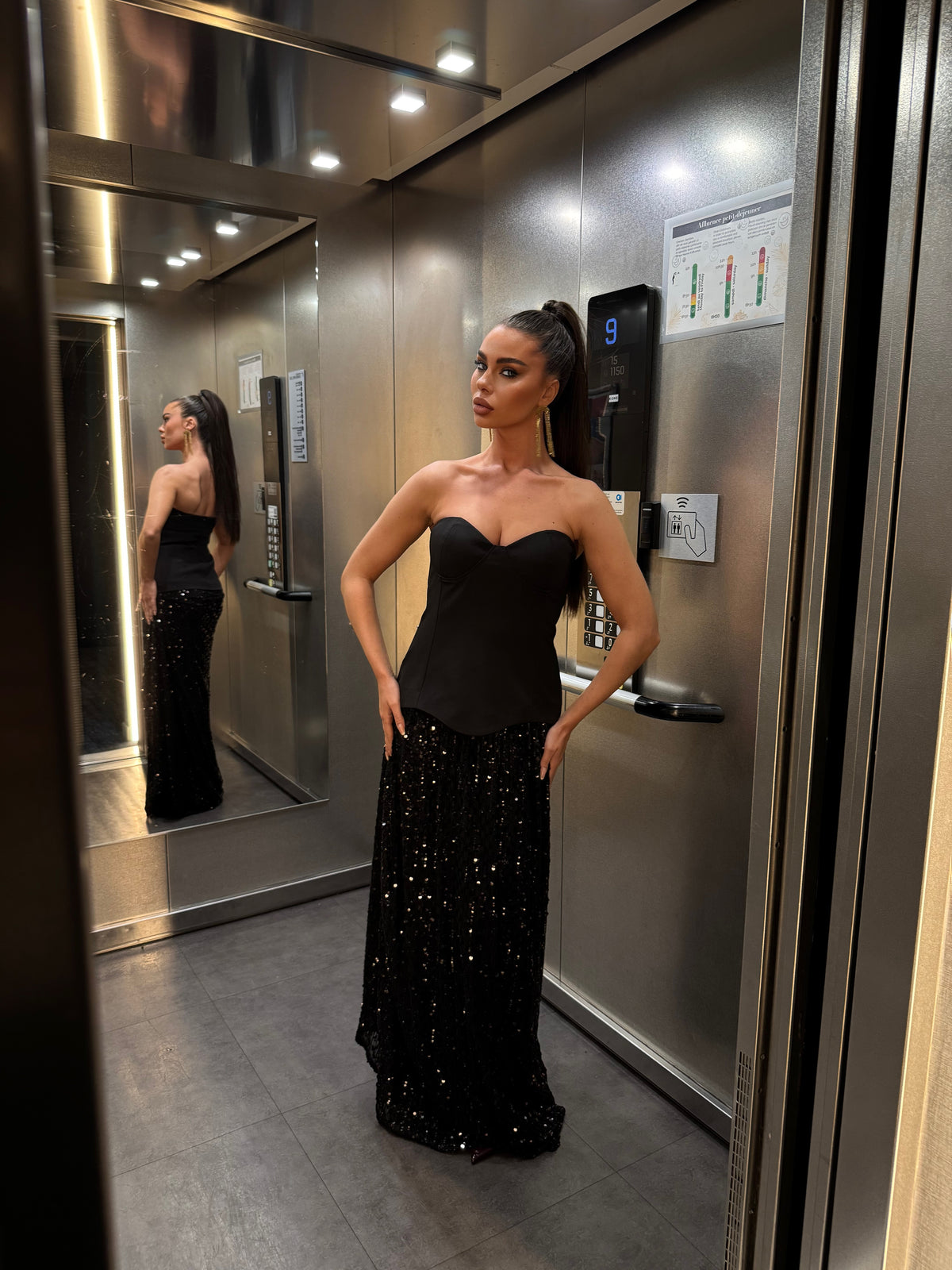 Robe bustier sai