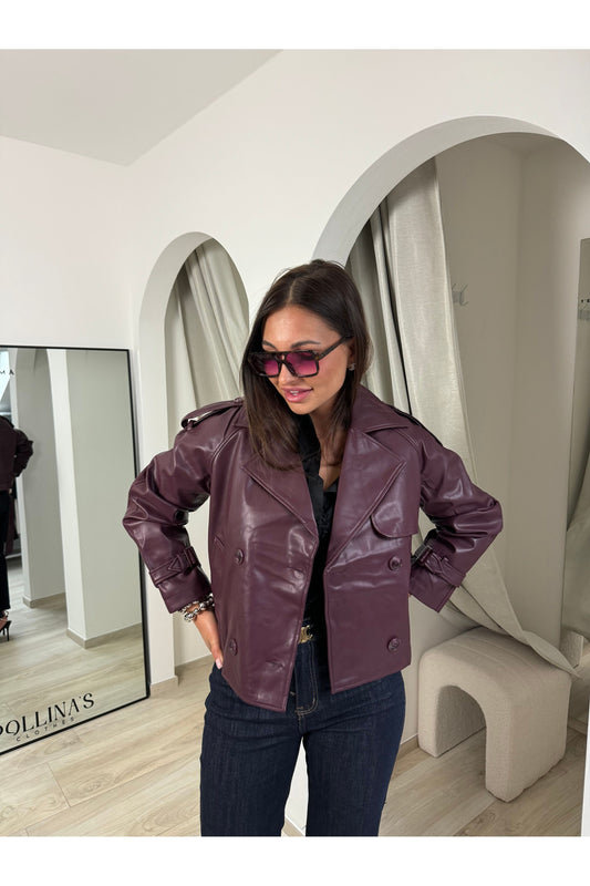 Trench Joy bordeaux