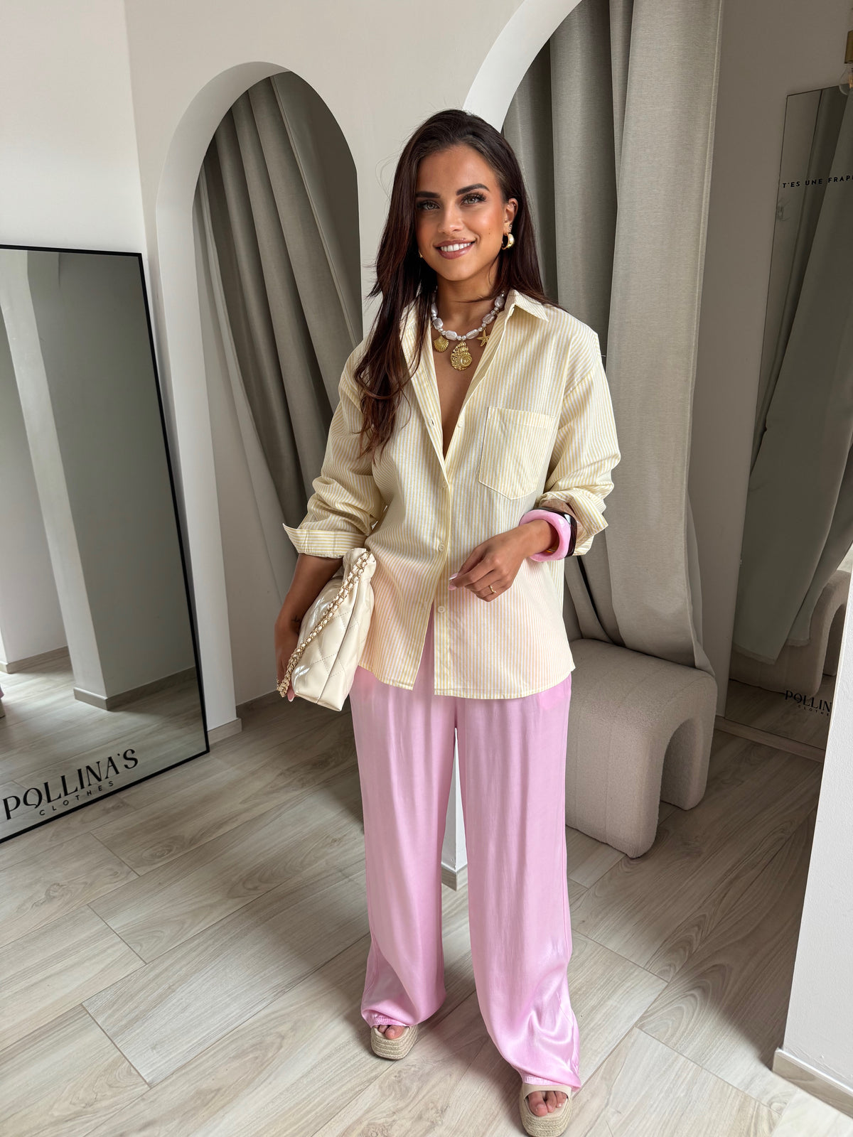 Pantalon Monica rose