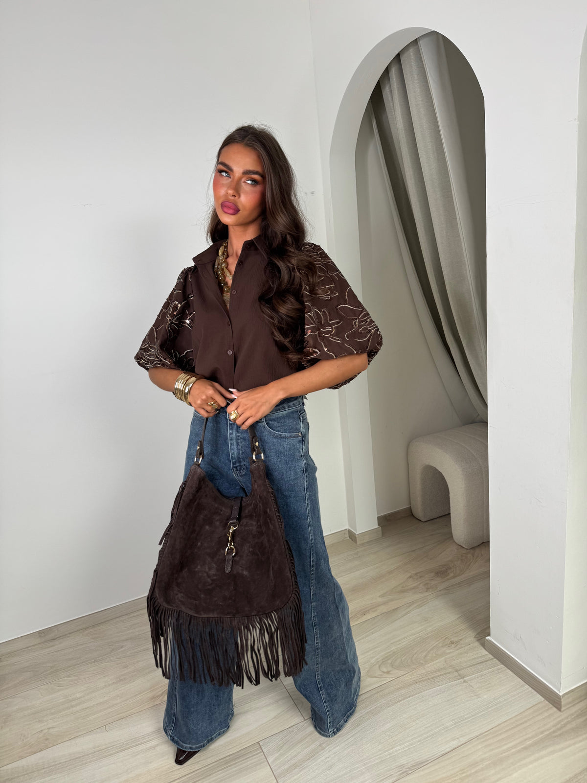 Sac cuir Idal marron