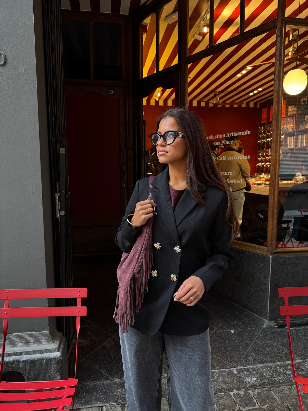 Blazer norée noir