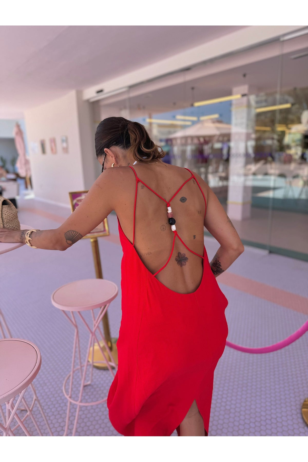 Robe Lily rouge