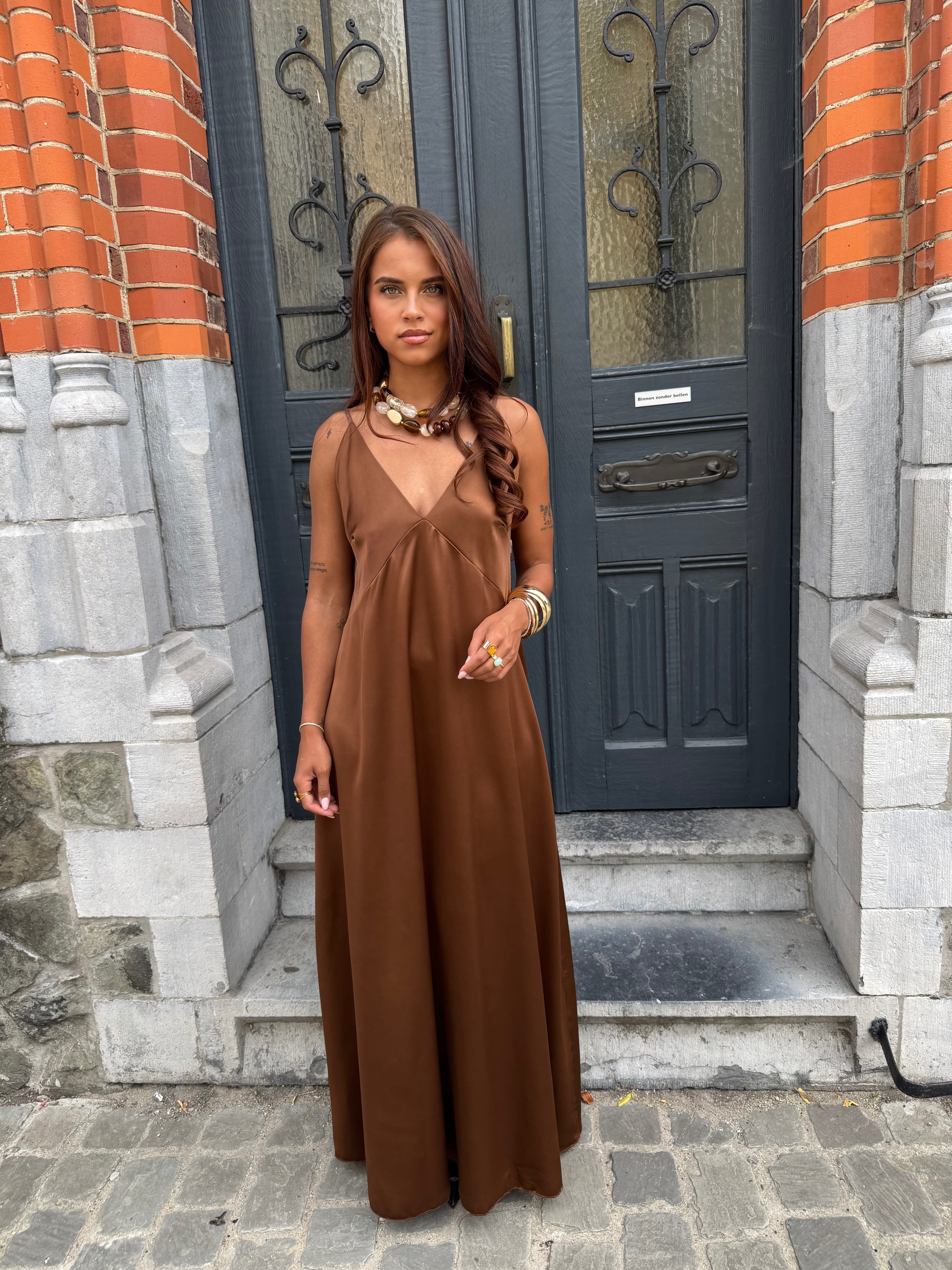 Robe Gabrielle marron