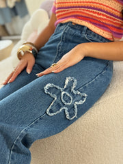 Jeans flowers