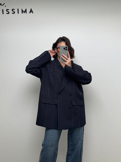 Blazer Times bleu nuit