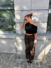 Pantalon léopard