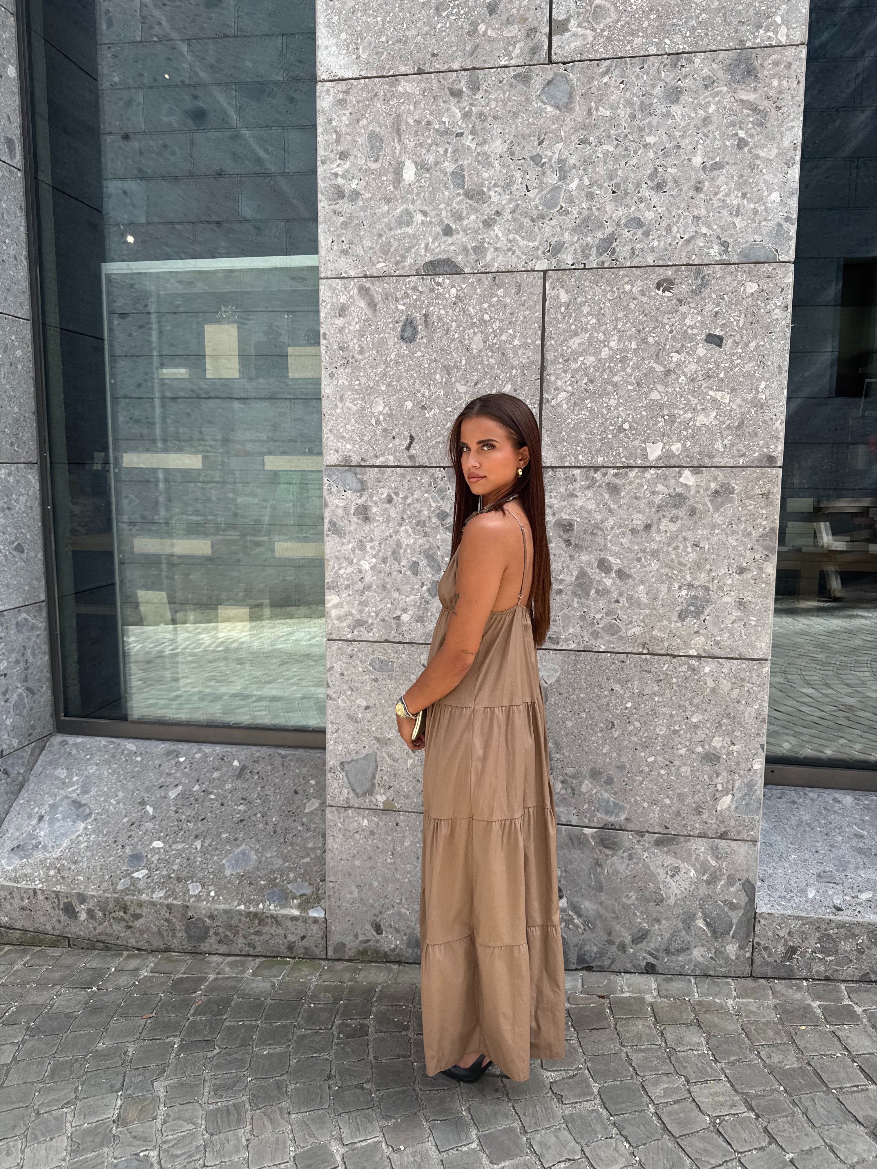 Robe aluna taupe