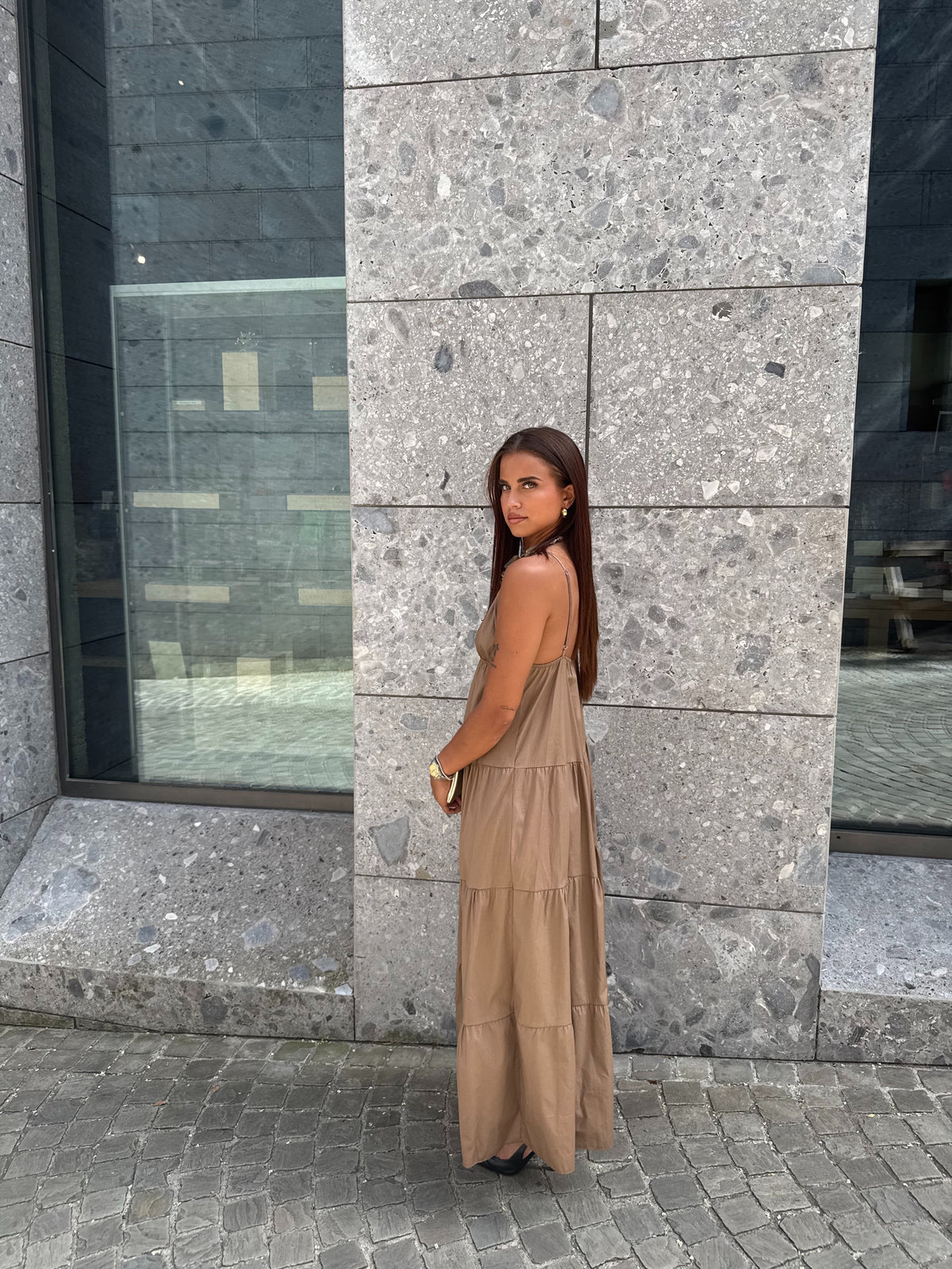 Robe aluna taupe