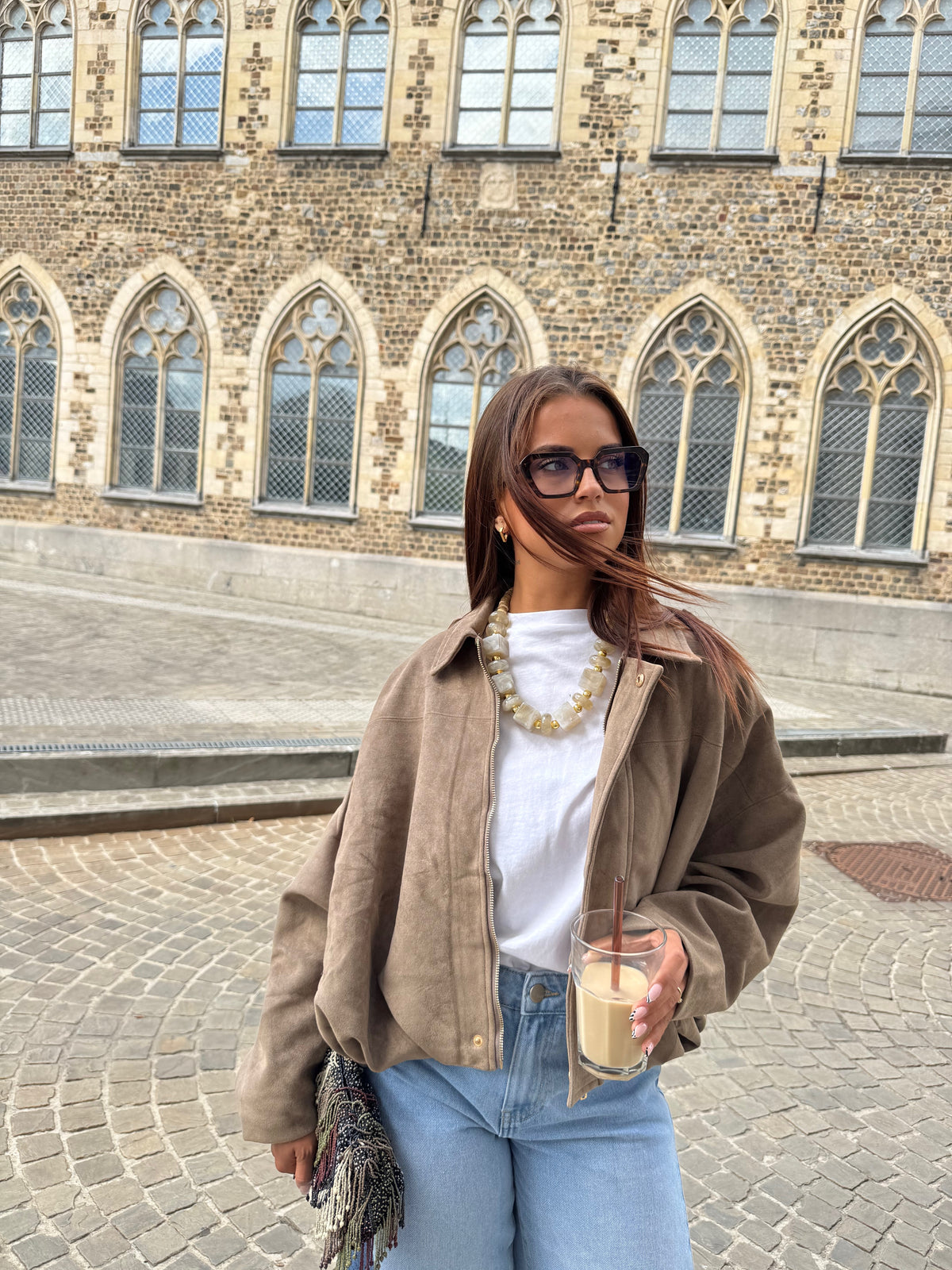 Veste Amira taupe