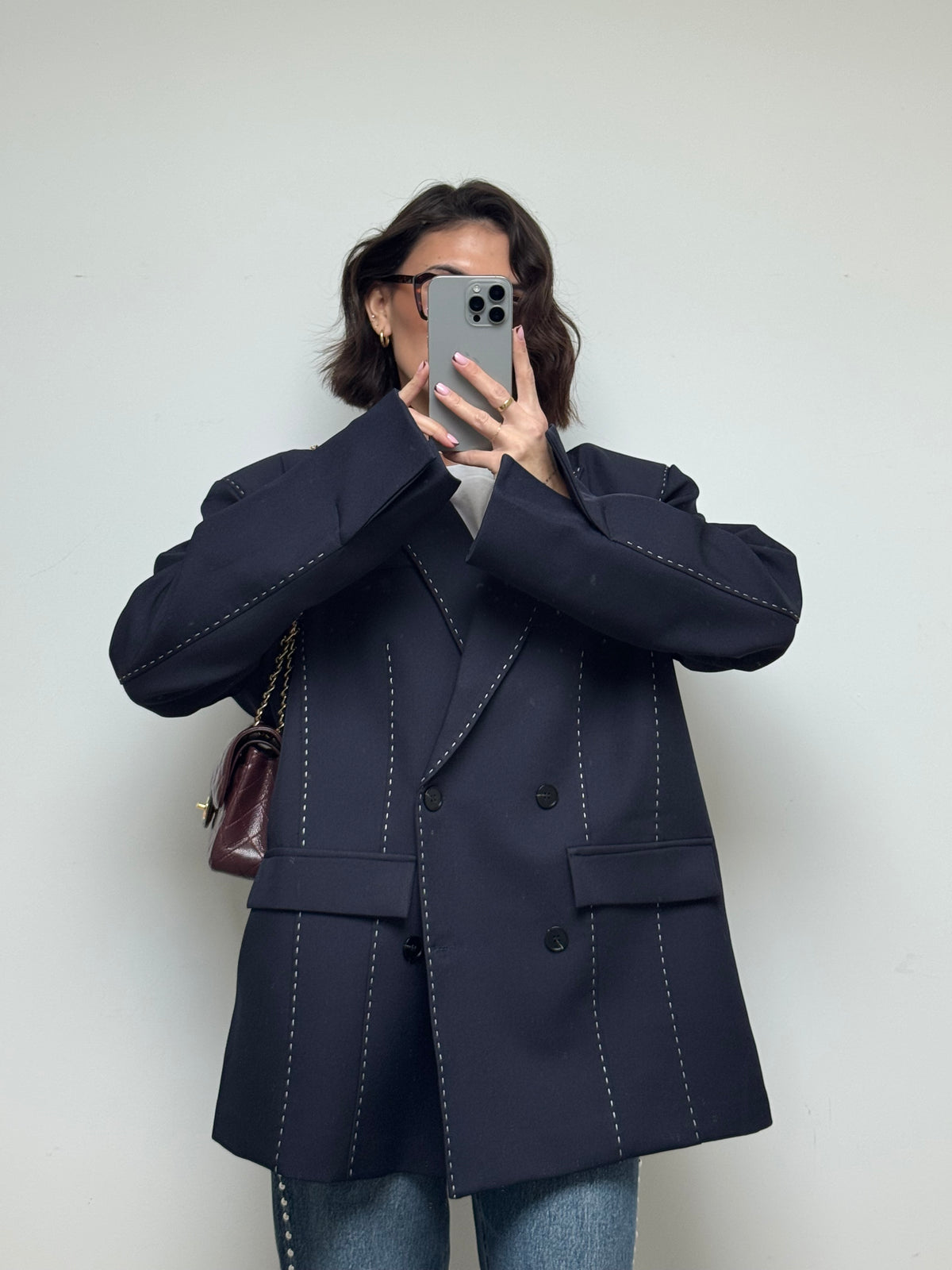 Blazer Times bleu nuit
