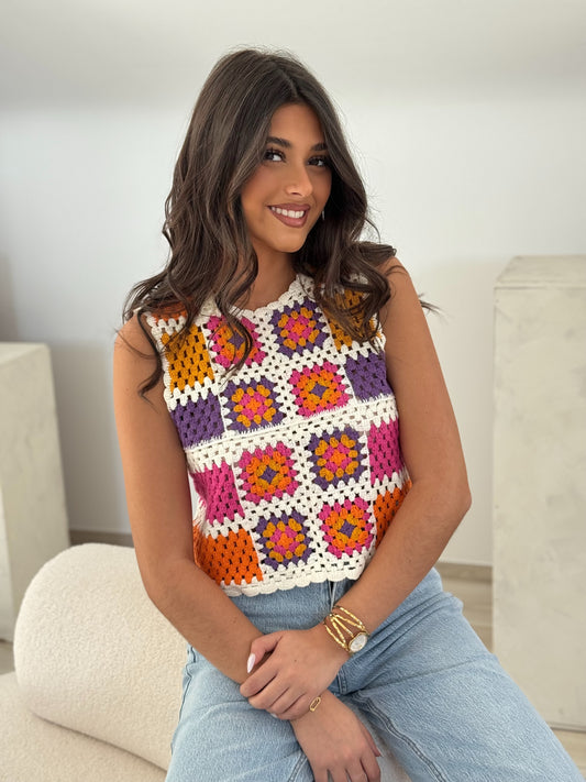 Top crochet Violette