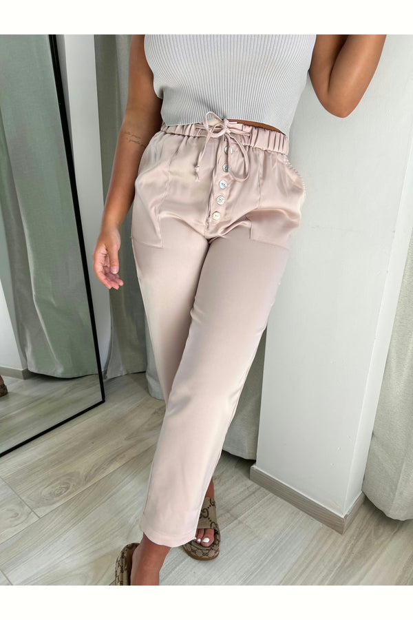 Oyster pearl pants