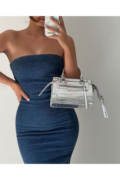 denim jurk