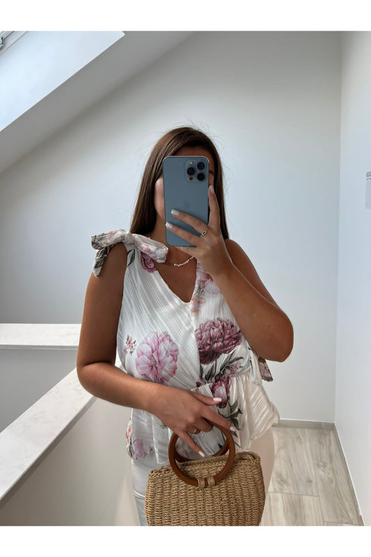 Bluse Carole Blanc