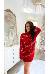 xmas sweater dress